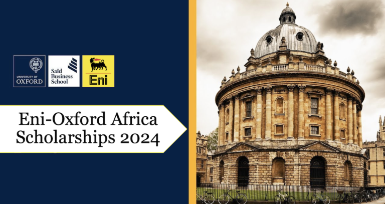 2024 Eni University of Oxford Scholarship in UK (Fully Funded)